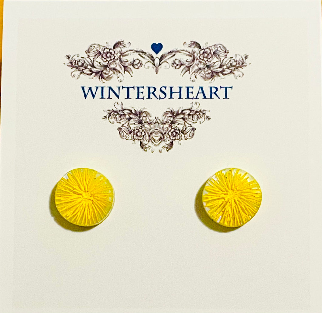 Golden Wattle - Stud Earrings