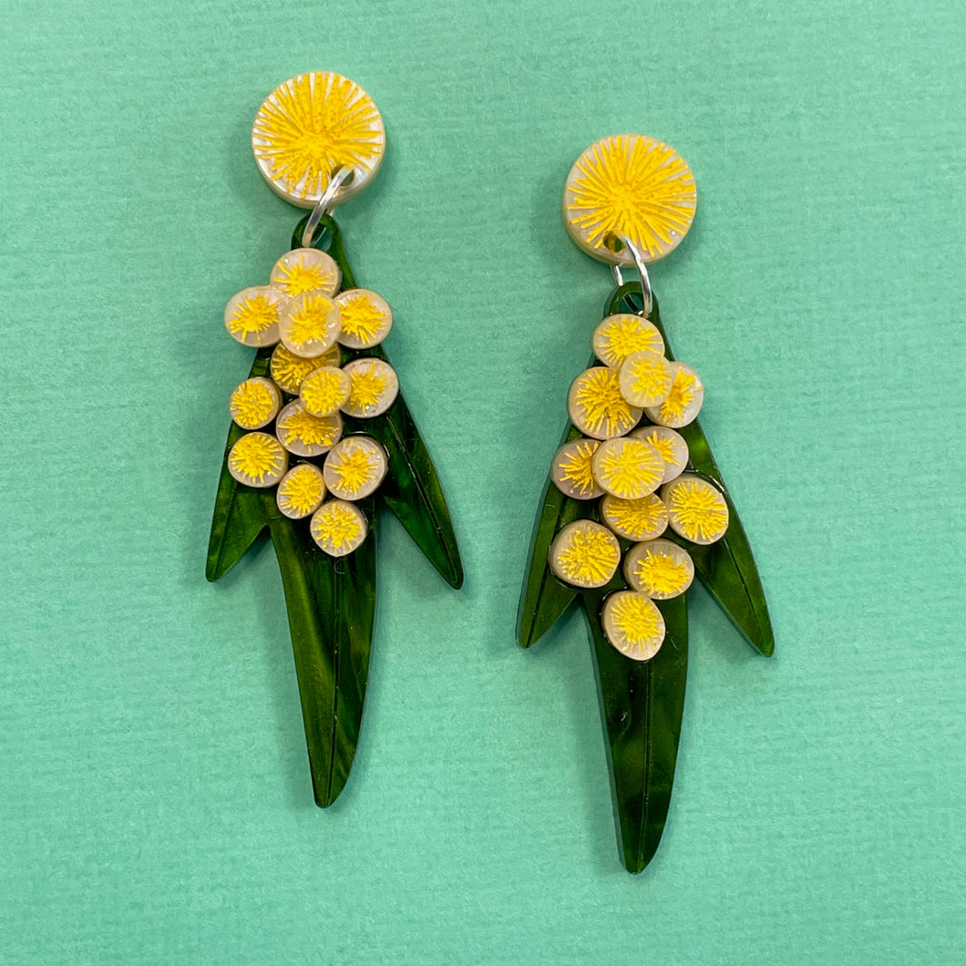 Golden Wattle - Drop Earrings