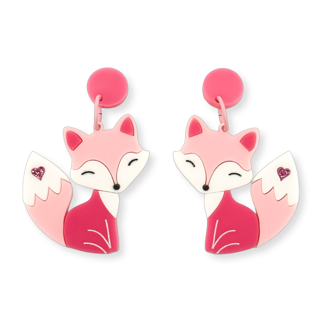 Strawberry 🍓 the Fox 🦊 - Earrings