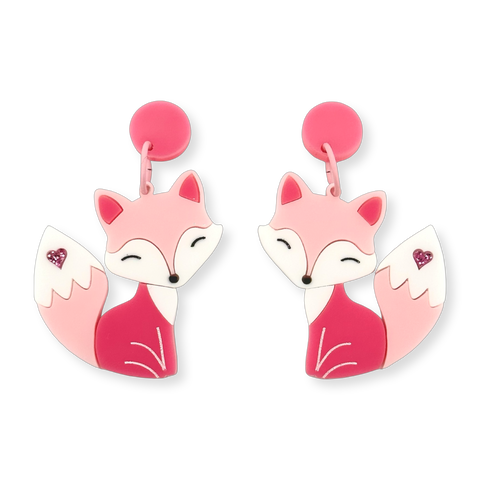Strawberry 🍓 the Fox 🦊 - Earrings