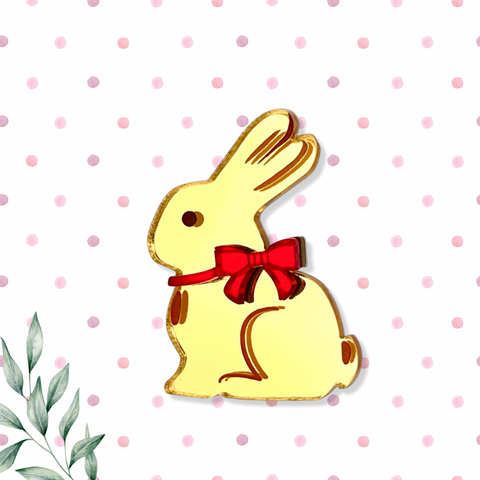 Chocolate bunny - mini 🐰 - brooch