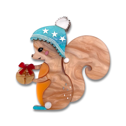 Marnie the Squirrel - brooch