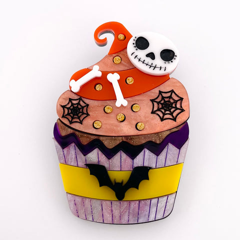 Halloween cupcake - Brooch
