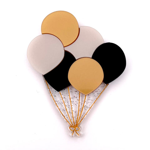 New Years balloons - Brooch