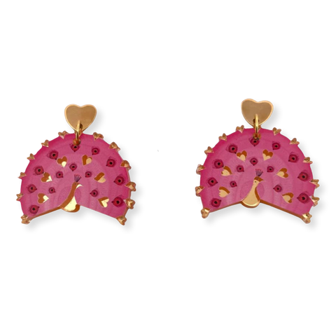 Heart Peacock ♥️ 🦚- Earrings