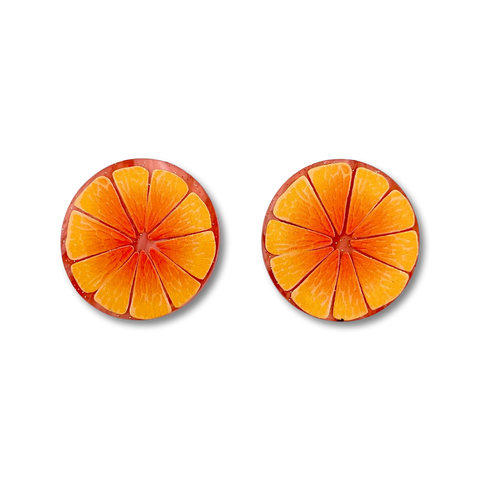 Orange 🍊 - stud earrings