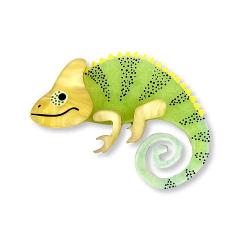 Kiwi 🥝 chameleon - mini Brooch