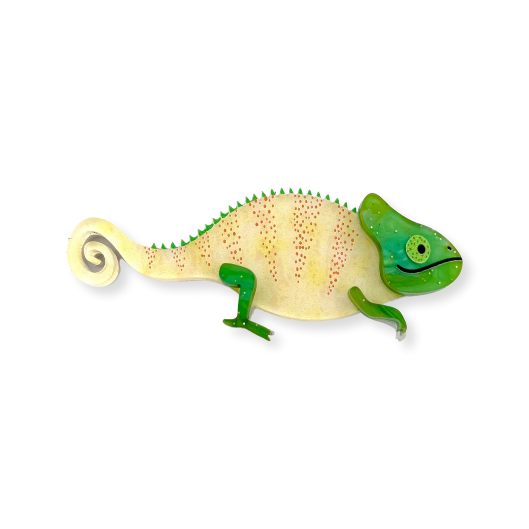 Pineapple 🍍 chameleon - mini Brooch