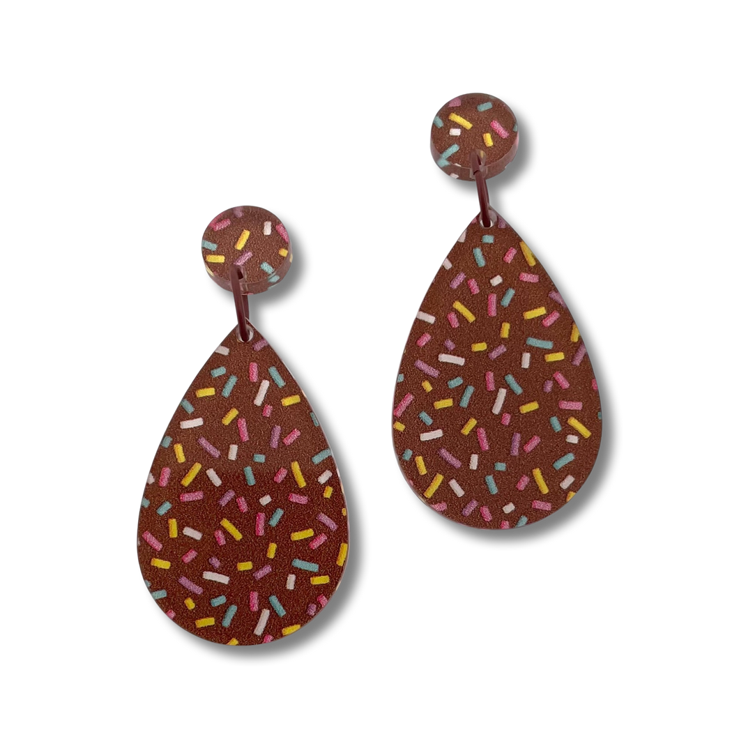 Chocolate sprinkle  - Earrings