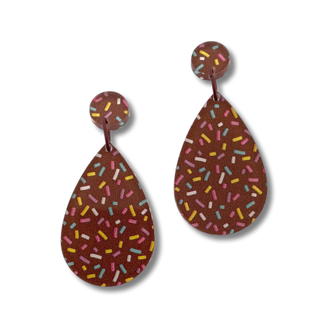 Chocolate sprinkle  - Earrings