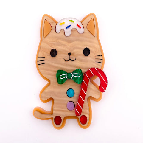 10. Amber the Cat Cookie - brooch