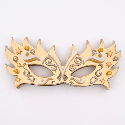 Golden party mask 2021 - Brooch