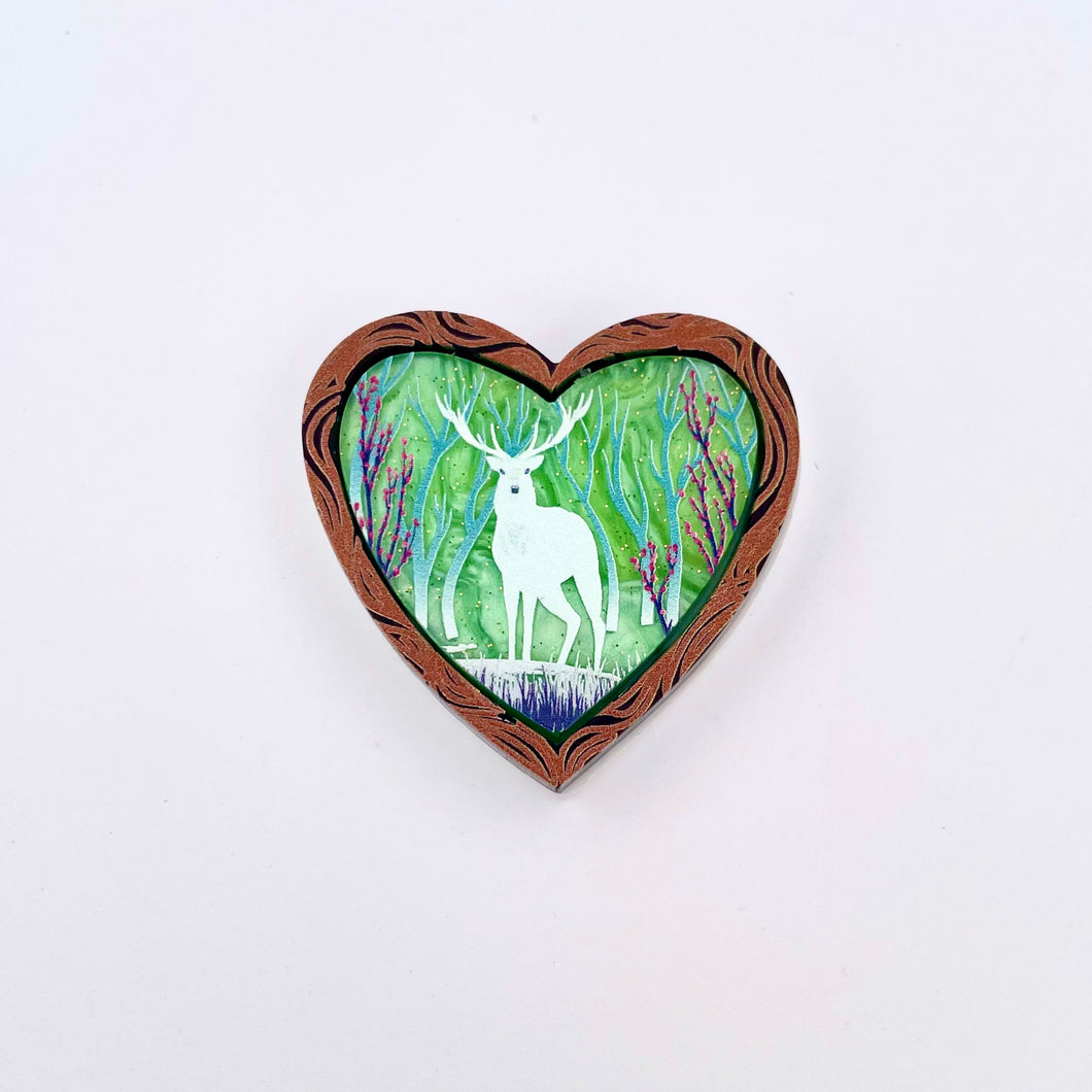Heart of the forest - Mini Brooch