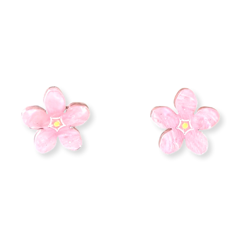 Pink Forget-Me-Nots - stud