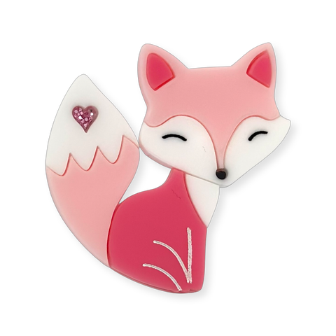 Strawberry 🍓 the Fox 🦊 - Mini brooch