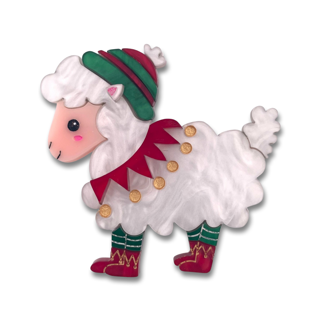 Cyndell the Sheep - brooch