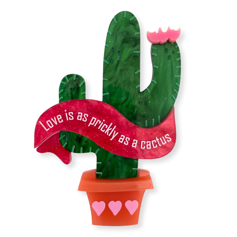 Cactus love🌵 ♥️ - Brooch