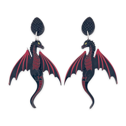 Black Dragon - earrings