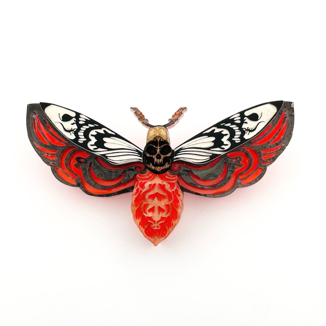 Death moth - Brooch