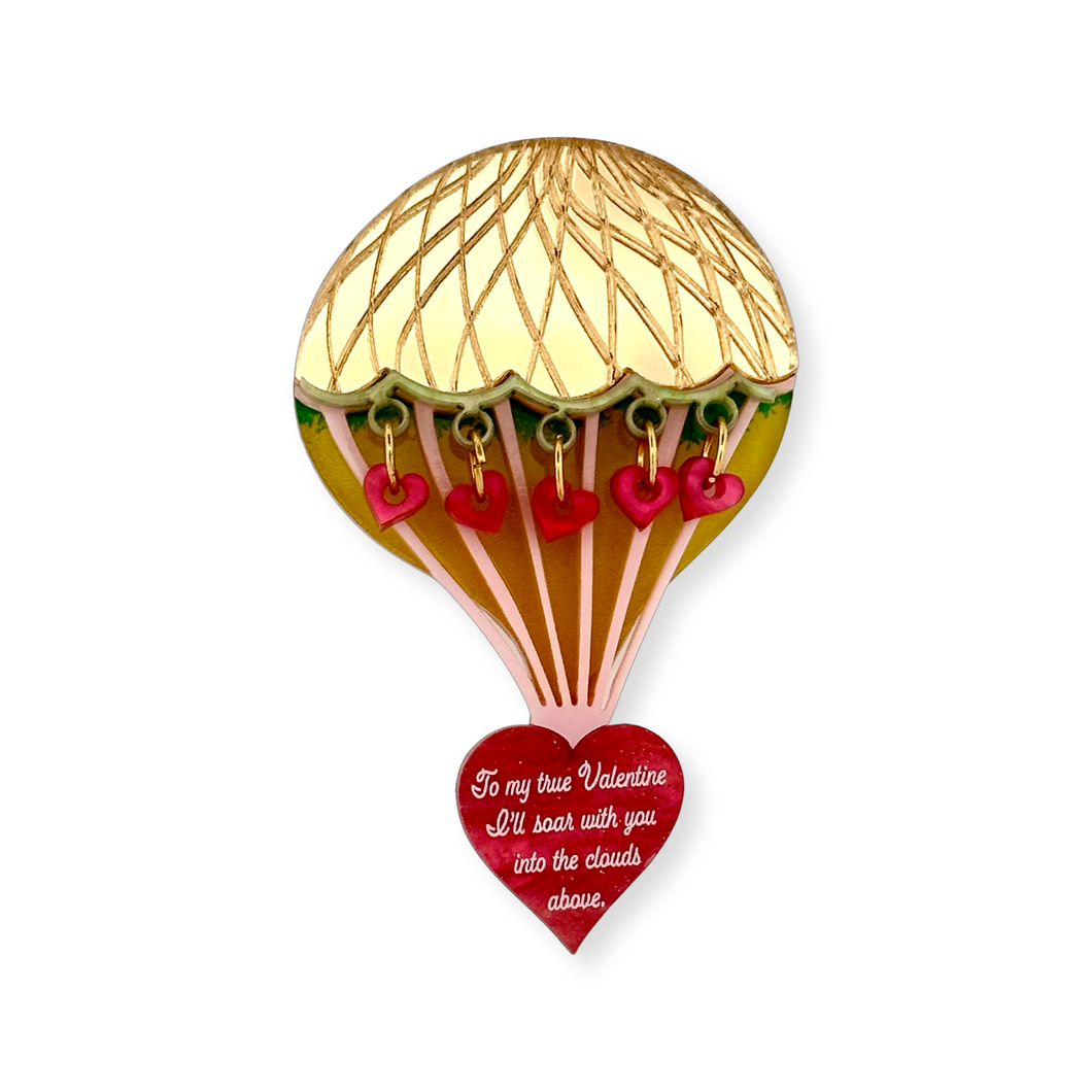 Valentines balloon ♥️ -Brooch
