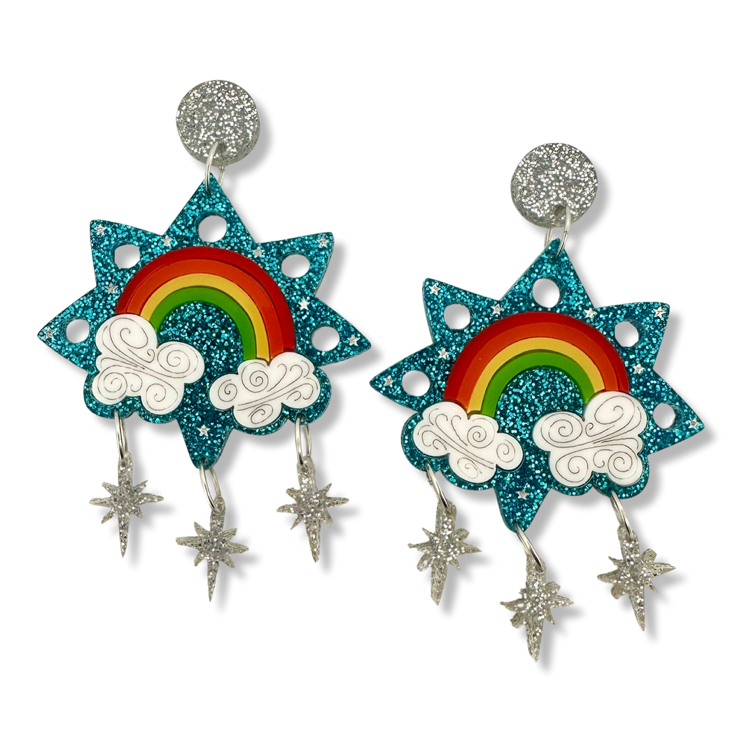 Star Rainbow  🌝 🌈 - earrings