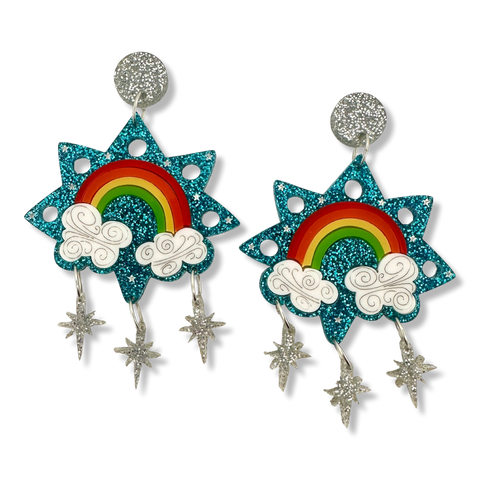 Star Rainbow  🌝 🌈 - earrings