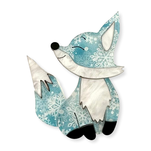 Snow the fox 🦊 - Mini Brooch