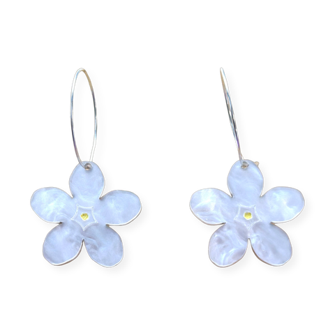 White Forget-Me-Nots - dangle