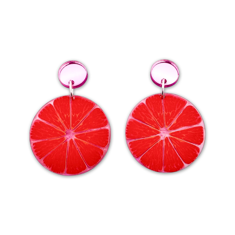 Grapefruit - earrings