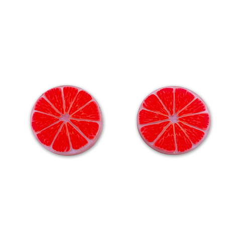 Grapefruit - stud earrings