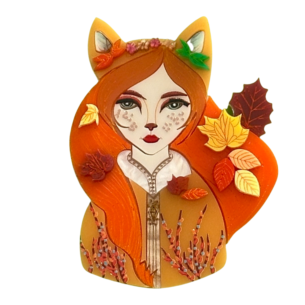 Amber the fabulous 🦊 - Brooch