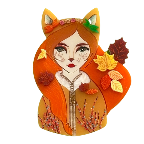 Amber the fabulous 🦊 - Brooch