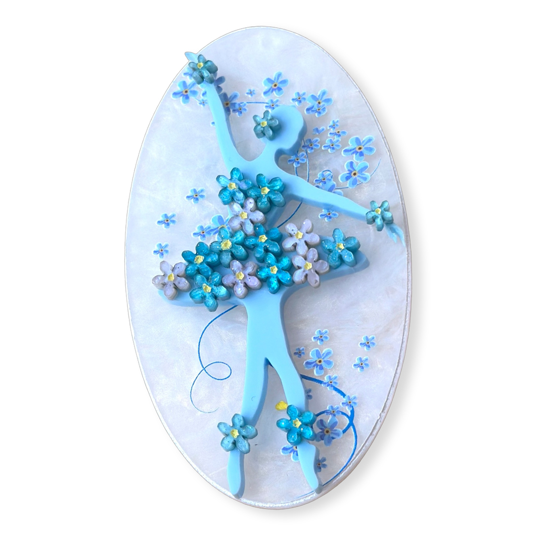 Dancer - Forget-Me-Nots - Brooch