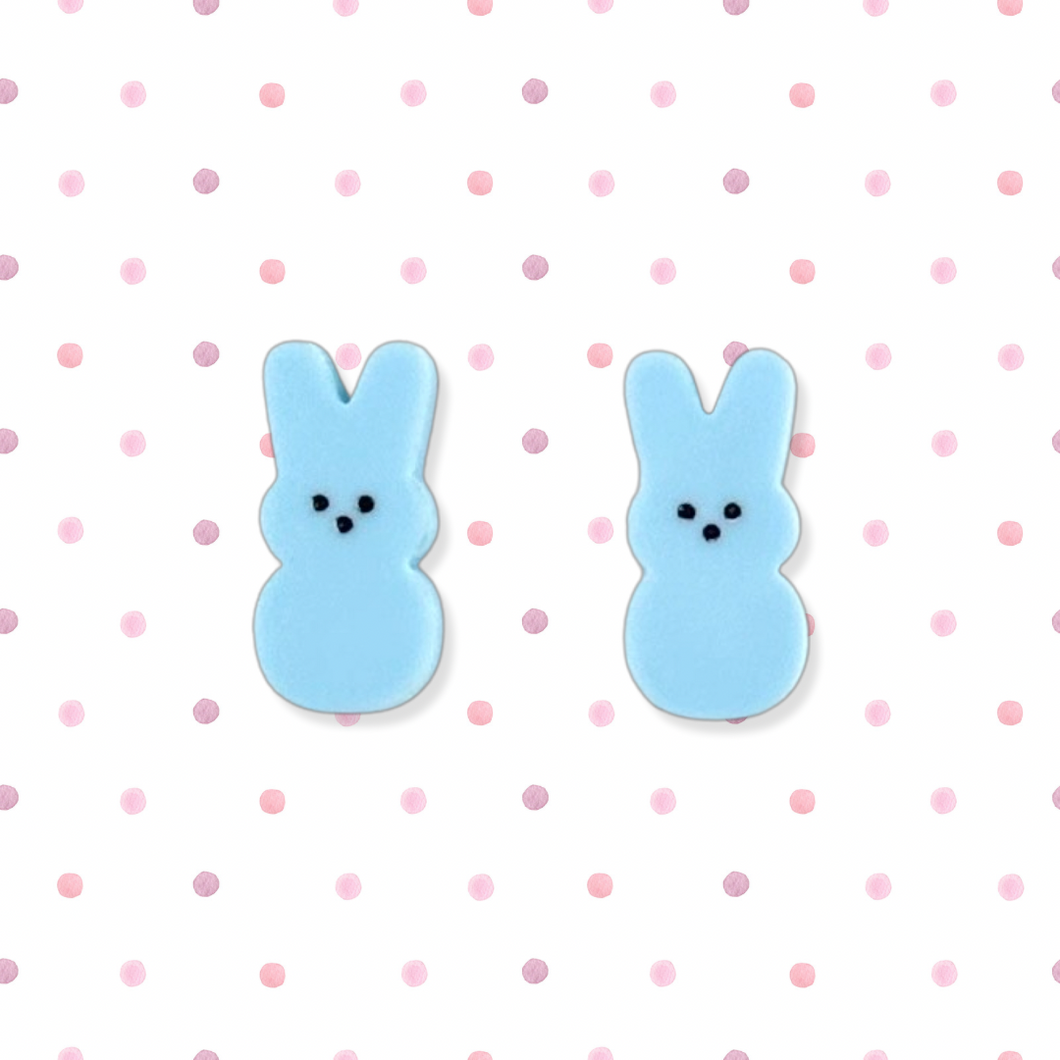 Blue marshmallow  bunny 🐰 - stud