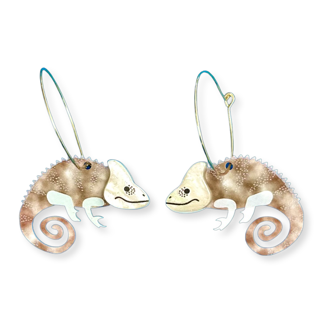 Chameleons of coconut 🥥 - Earrings
