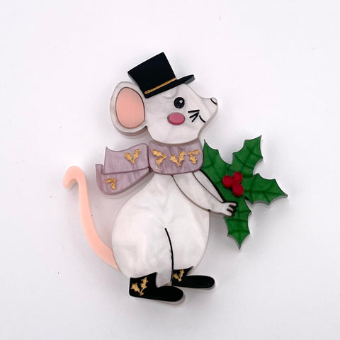 Amy the Mouse - brooch