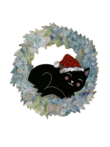 Max the Christmas black kitty