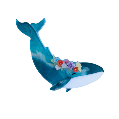 Rose the Whale - Brooch